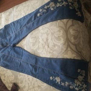 Chelsea and Violet Flare jeans